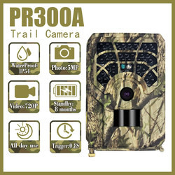 Carta impermeabile 720p di PR 300A Hunter Trail Camera 30FPS IP54 TF