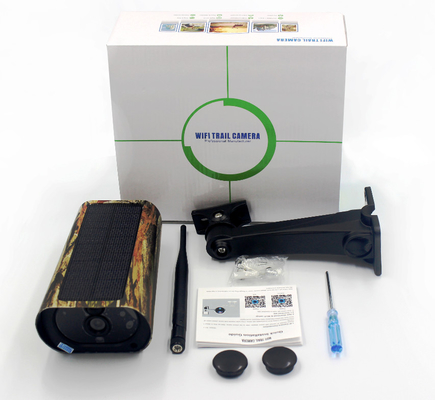 PR500W Wifi che cerca macchina fotografica IP65 850nm senza fili LED 1080P solare