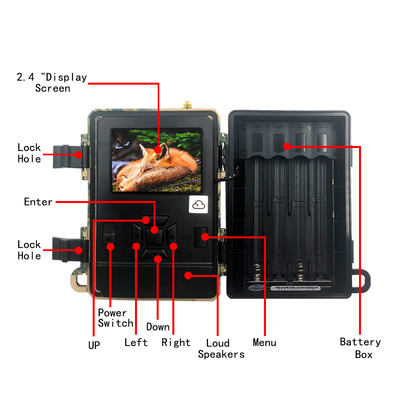 2,4 pollici schermano la macchina fotografica cellulare della traccia di CMOS 24MP 4g Lte della macchina fotografica mobile della traccia