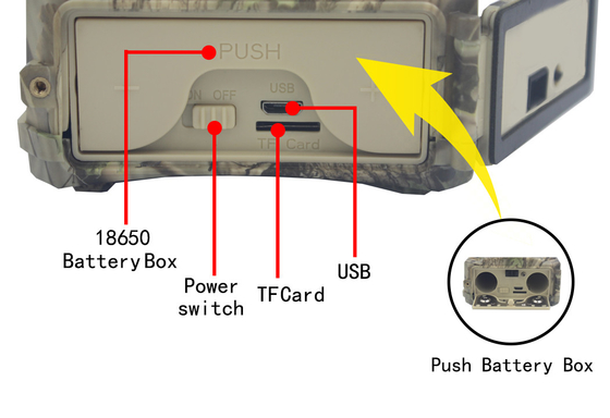 PR300A WIFI che cerca solare della macchina fotografica IP54 alimentato