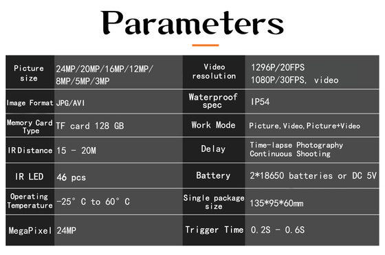 PR300A WIFI che cerca solare della macchina fotografica IP54 alimentato