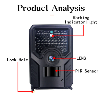 PR200B Hunter Trail Camera TF 12MP 1080P 49pcs IR LED alto Difinition impermeabilizzano
