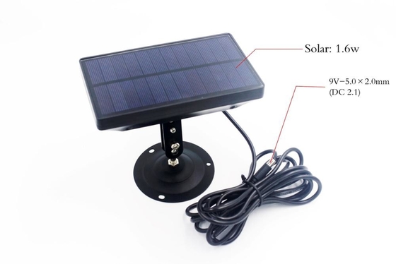 IP54 pannello solare della macchina fotografica di caccia della bussola 1.6W 9v con la batteria