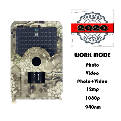 PR200 Hunter Trail Camera 20MP Night Vision 1080P IP54 impermeabilizzano